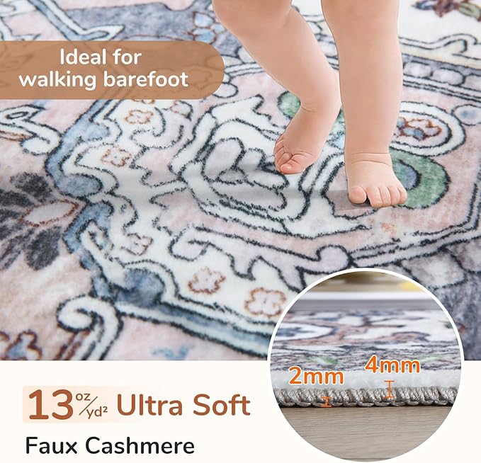OPPODREAM Soft Area Rugs 9x12 Living Room, Washable Rugs 9x12 - Image 2