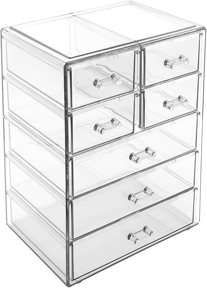 Sorbus Acrylic Makeup Organizer Set, 7-Drawer Vanity & Countertop Cosmetic - Image 8