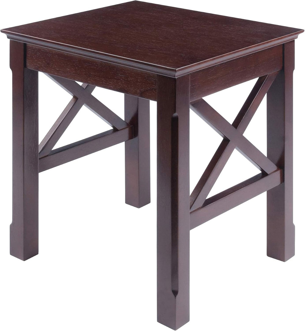 Winsome Xola Nesting Tables, Cappuccino | Small Square Coffee or End Table Se...