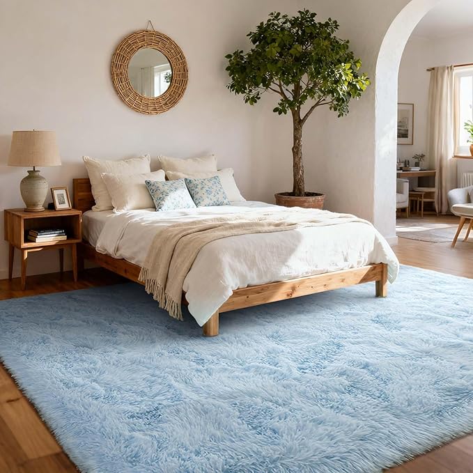 9x12 Ft Extra Large Shag Rugs for Living Room, Ultra Soft Fluffy Furry Area - Image 2