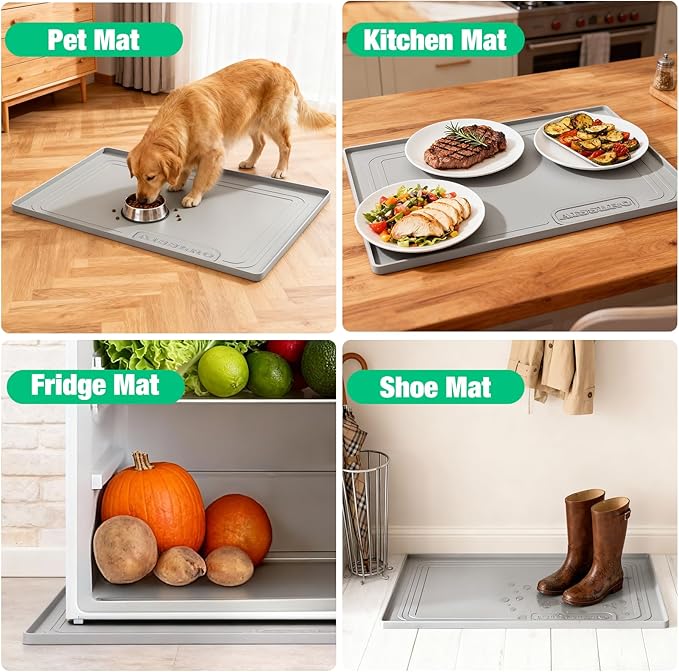 Aisslro Under Sink Mat 25" X 19", Waterproof Silicone Under Sink Mats - Image 7