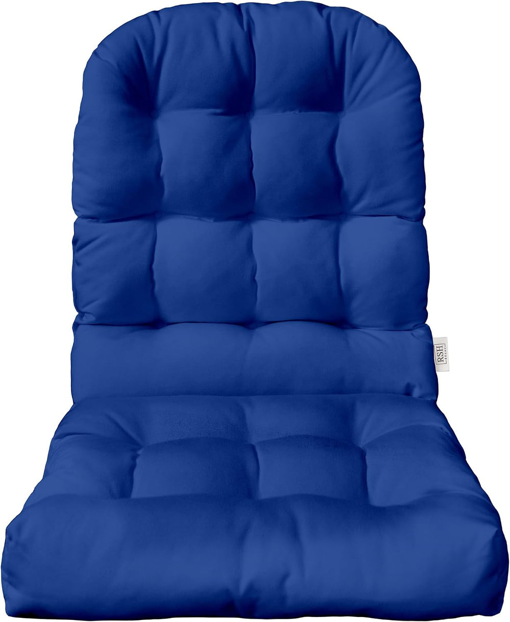 RSH DECOR Indoor Outdoor Tufted Adirondack Patio Chair Seat Cushion | All Wea...