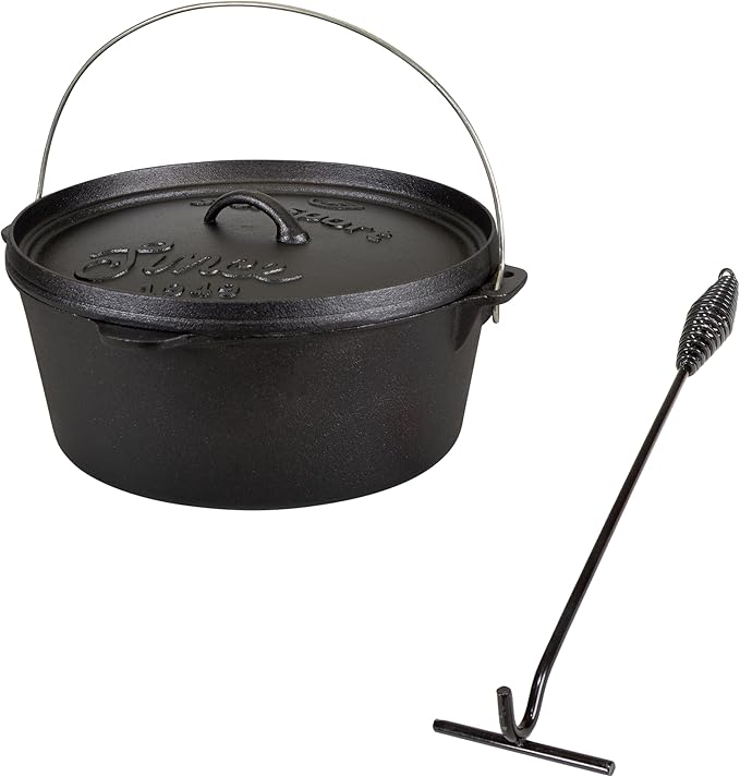 Stansport Pre-Seasoned Cast Iron Dutch Oven by Stansport