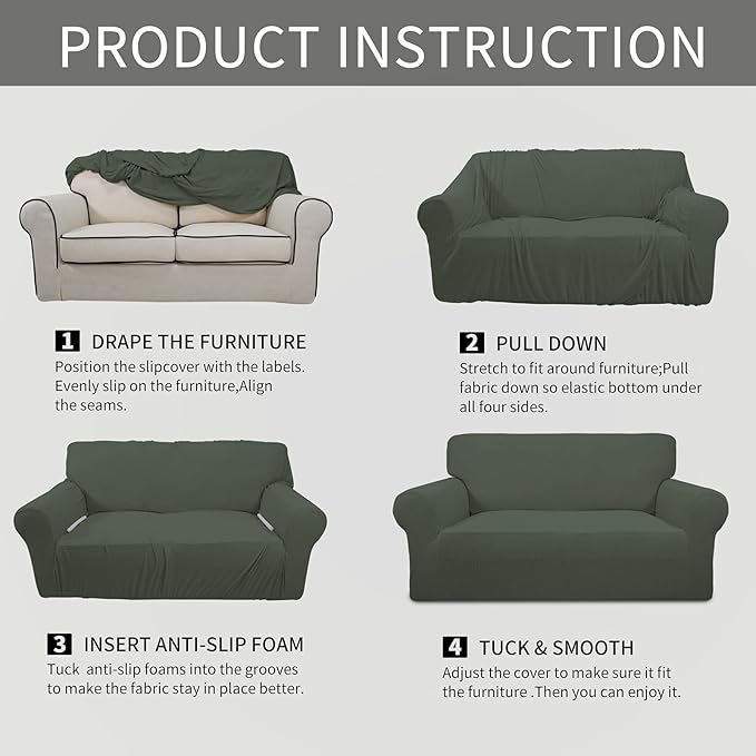 Easy-Going Stretch Chair Sofa Slipcover 1-Piece Couch Sofa Cover Furniture - Image 5