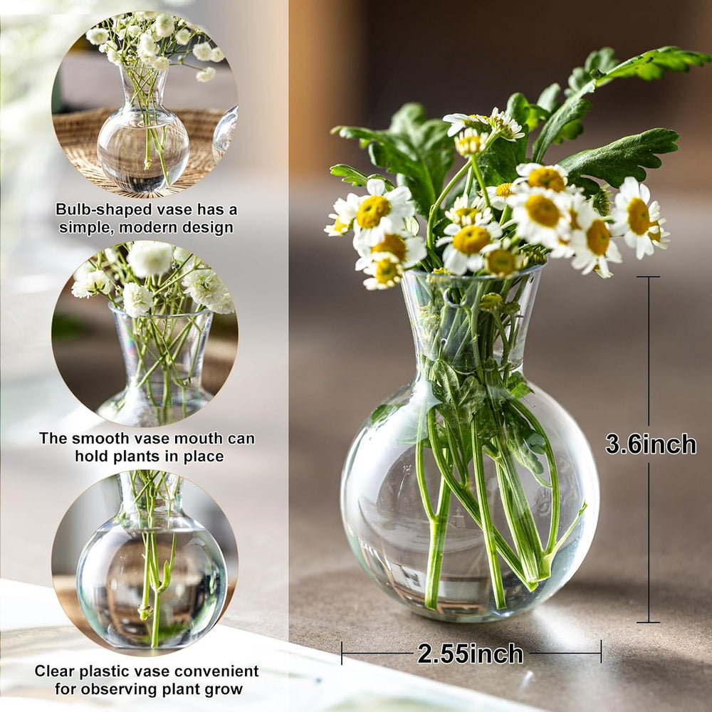Plastic Propagation Vases (25 Bulbs),Desktop Plant Terrarium for Indoor Plant...