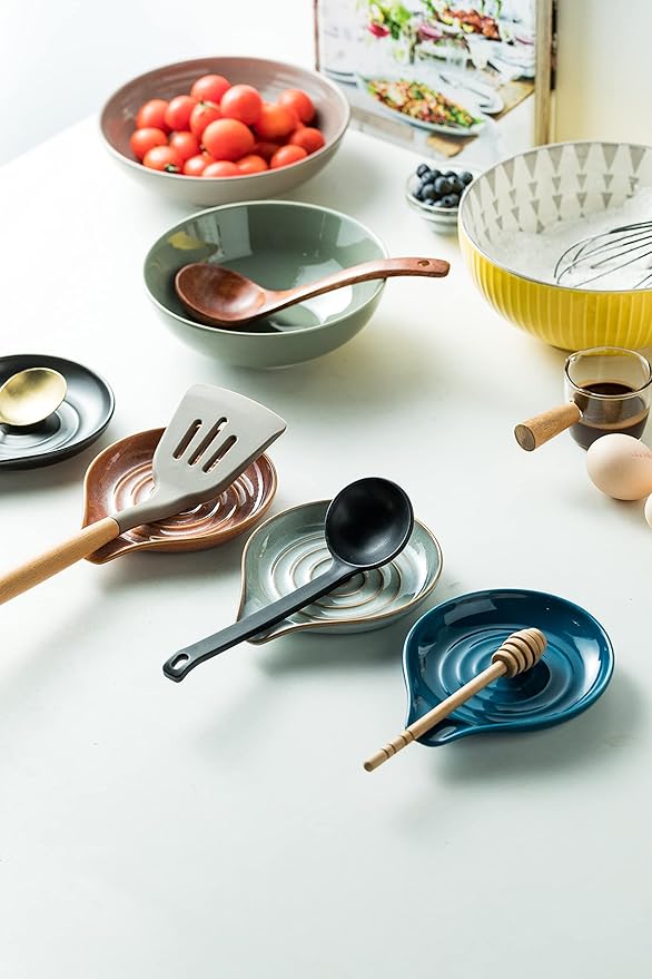 Spoon Rest, Large Ceramic Spoon Holder - Image 7