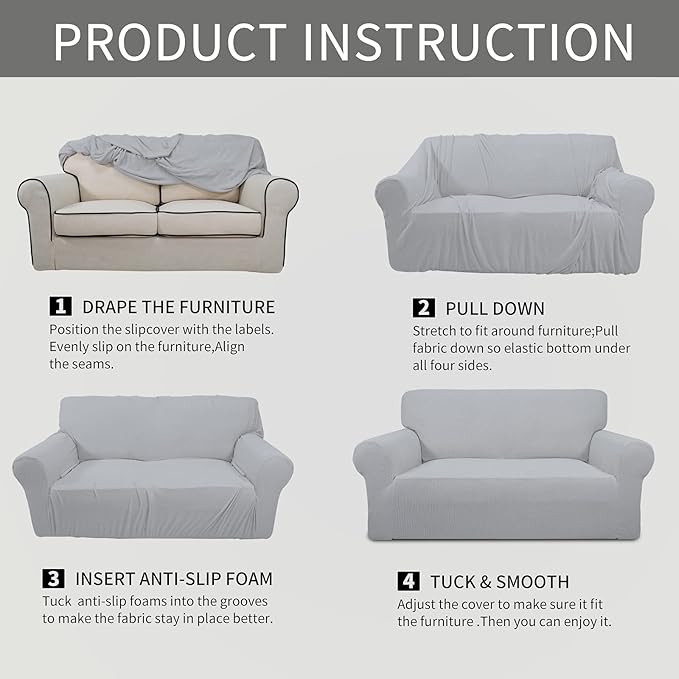 Easy-Going Stretch Chair Sofa Slipcover 1-Piece Couch Sofa Cover Furniture - Image 6