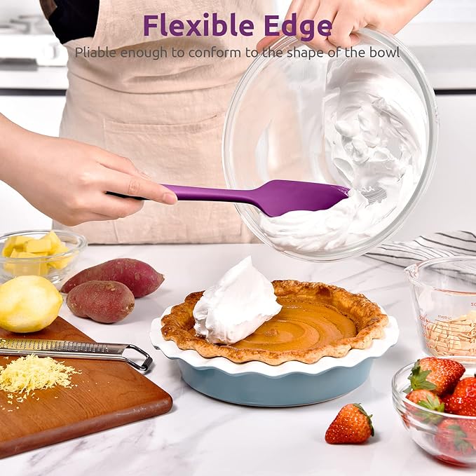 Heat Resistant Silicone Large Spatula: U-Taste 600ºF High Heat Flexible 11.38in - Image 4