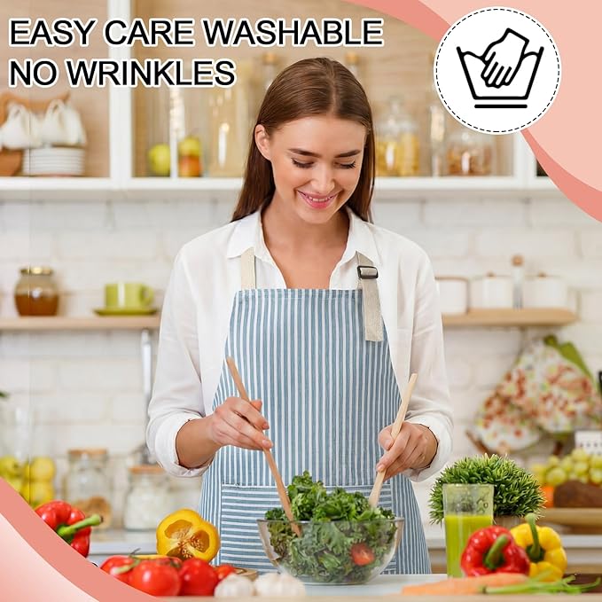 Janmercy 24 Pcs Aprons for Women Men - Image 5