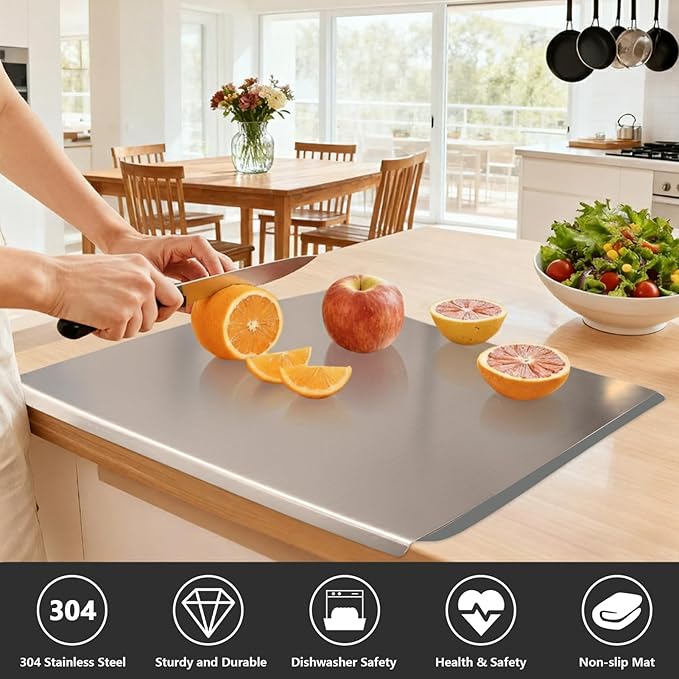 Large Stainless Steel Cutting Boards - Image 3