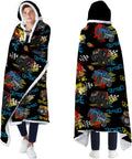 Monster Truck Wearable Blanket Hoodies, Soft Blankets 71×47 In | Soft Hoodies Blankets, Lightweight comfy Wearable Blanket for Pool Bath Swim, Birthday Gifts for Car Lover