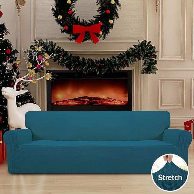 Easy-Going Stretch 4 Seater Sofa Slipcover 1-Piece Sofa Cover Furniture - Image 2