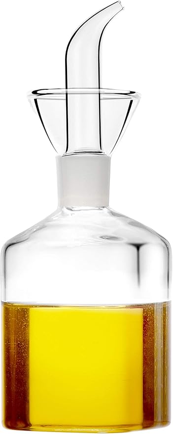 5 ounce / 150 ml Glass All-Purpose Cruet, Glass Oil Decanter and Cruet by CareforYourHealth