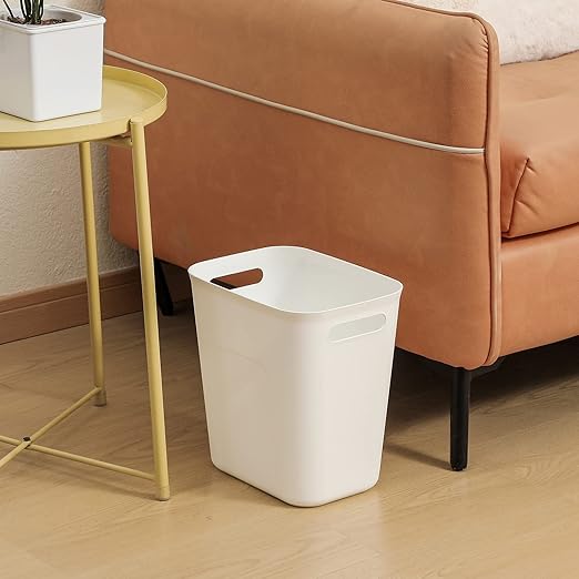 UUJOLY Plastic Small Trash Can Wastebasket, Garbage Container Basket - Image 2