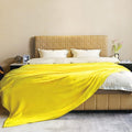 JIAHANNHA Fleece Blanket King Size Yellow 108 by 90 Inches Throw Blankets by JIAHANNHA