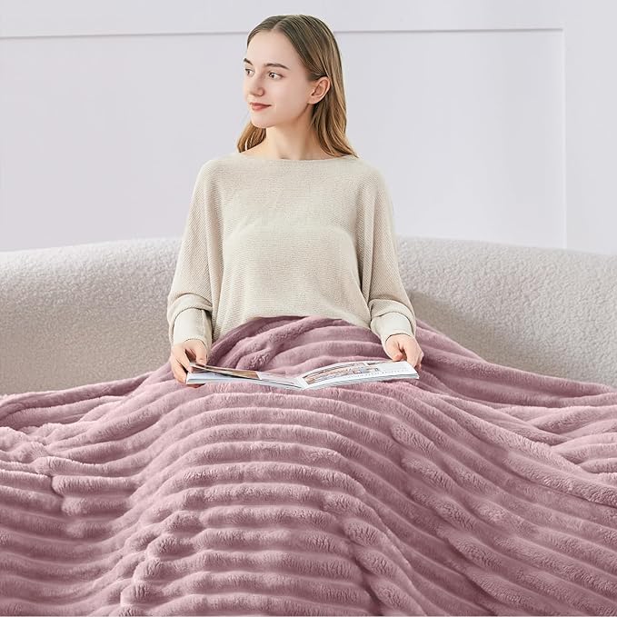 BEDELITE Twin Blanket for Couch & Bed, 300GSM Soft & Warm Fleece Blanket - Image 6