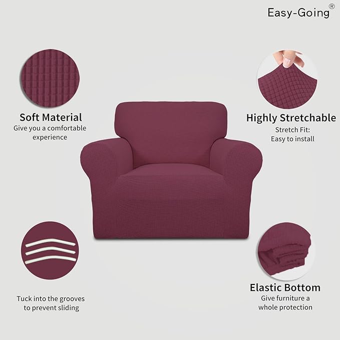 Easy-Going Stretch Chair Sofa Slipcover 1-Piece Couch Sofa Cover Furniture - Image 3