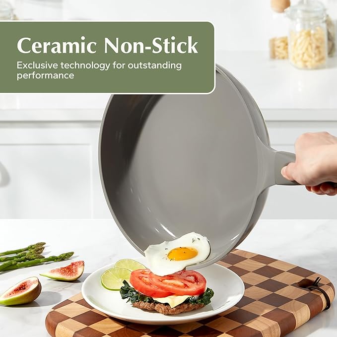 Redchef Nonstick Frying Pan Skillet, Non Stick Ceramic Frying Pan, Egg & Omelet - Image 3