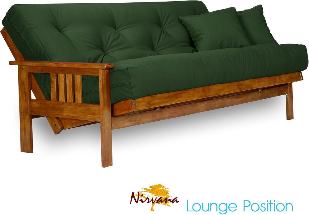 Nirvana Futons Stanford Futon Set - Full Size, Frame, 8" Mattress, Twill...