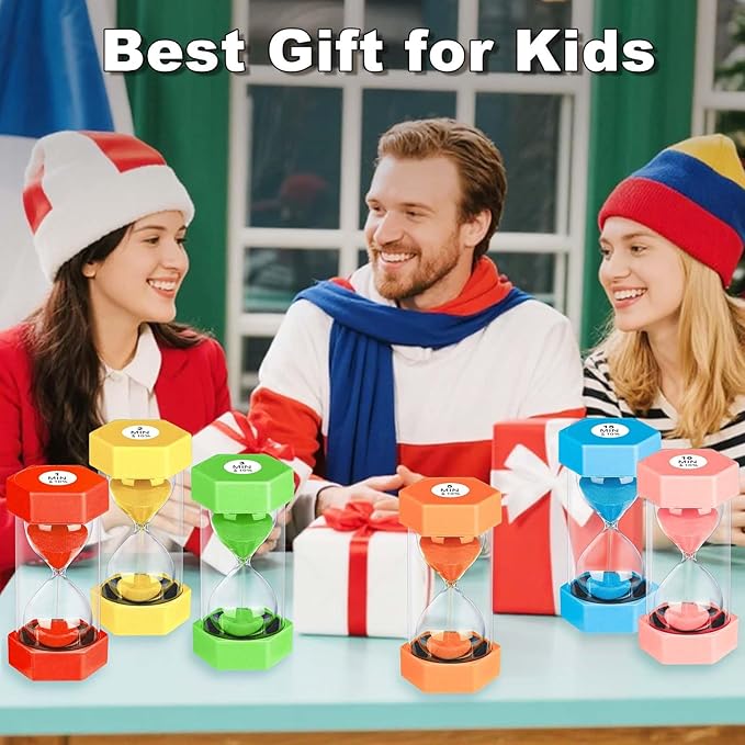 Hourglass 45 Minute Sand Timer, Plastic Sand Clock 45 Min, Unbreakable Colorful - Image 8