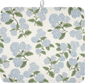 Blue Hydrangea Floral Dish Drying Mat by Unknown
