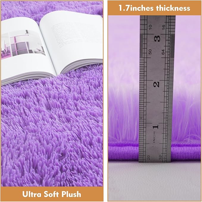 Super Soft Circle Rugs for Girls Princess Castle Toddlers Play Tent 5 Diameter - Image 6