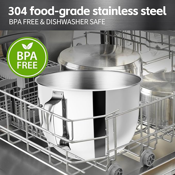 Stainless Steel 7QT Mixer bowl Fit