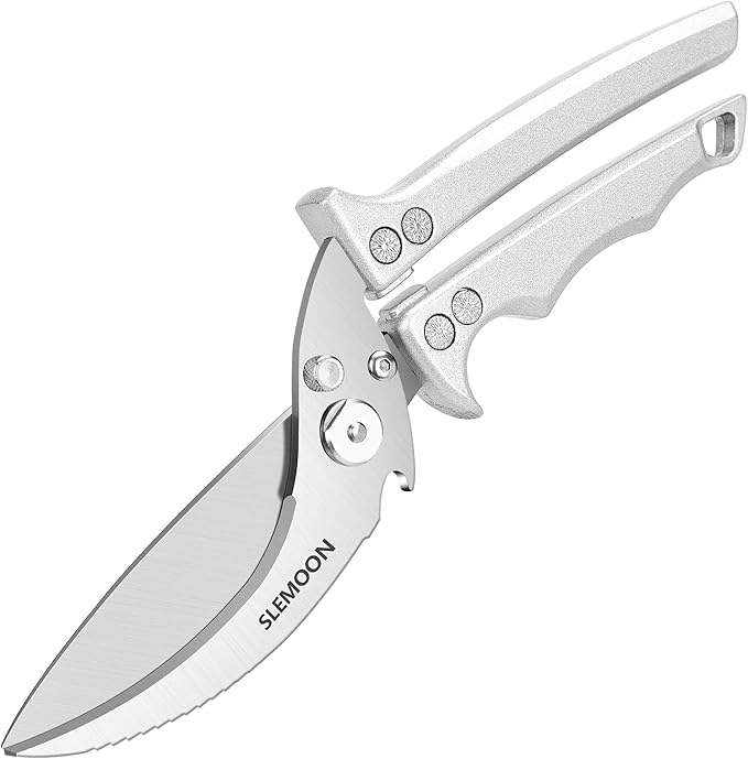 Heavy Duty Poultry Shears Meat Cutting Dishwasher Safe and Food Stainless by SLEMOON