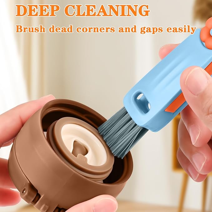 Vanjua 3 in 1 Cup Lid Gap Cleaning Brush Set, Cup Lid Gap Cleaner, Home Kitchen - Image 6