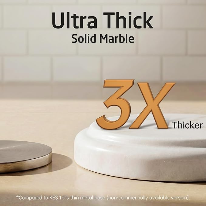 KES Brushed Gold Marble Paper Towel Holder Countertop - Image 2
