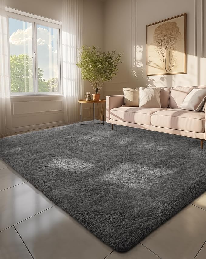 Ophanie 6x9 Area Rugs, Upgrade Non-Slip Fluffy Soft Rugs by Ophanie