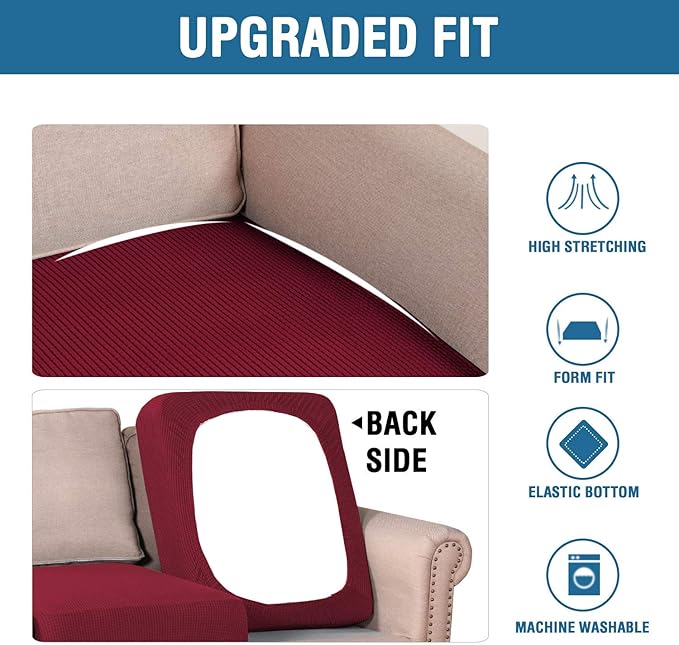 H.VERSAILTEX Super Stretch Individual Seat Cushion Covers - Image 6