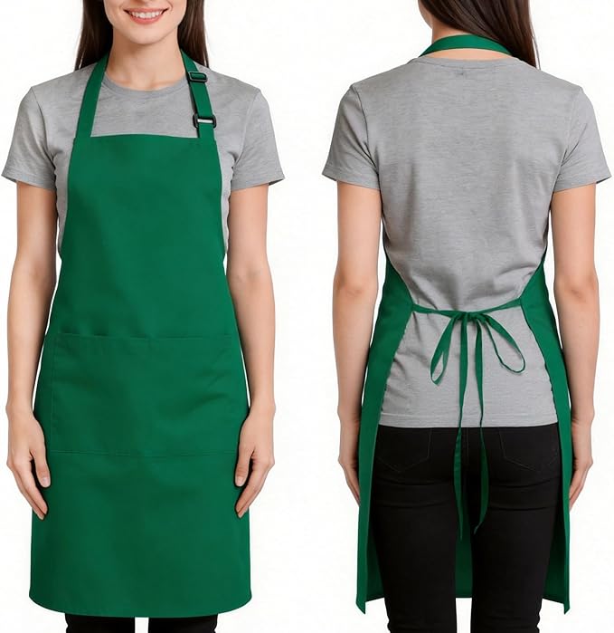 Large Chef Apron for Men and Women, Cooking Kitchen Aprons - Image 7
