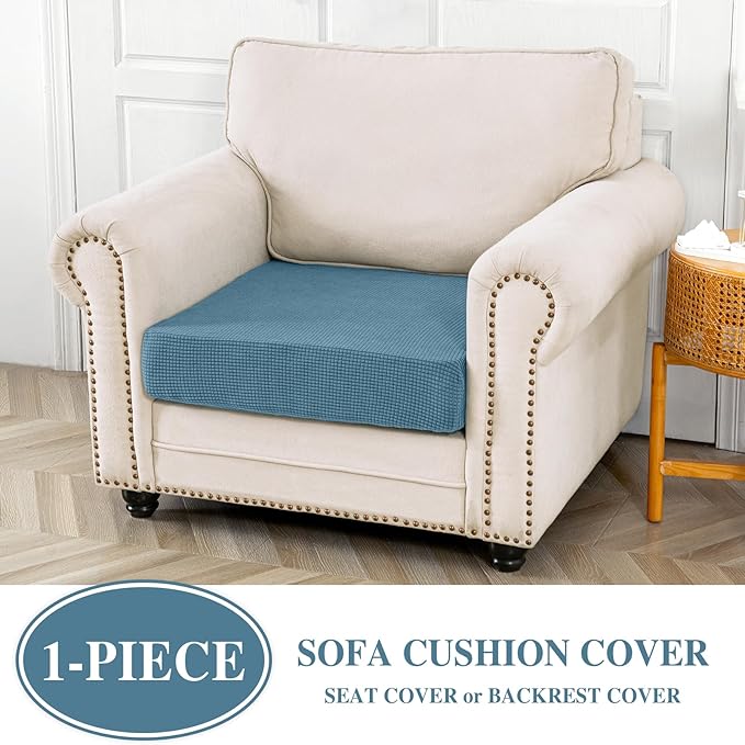 Couch Cushion Cover Seat Cushion Cover Stretch Armchair Cover Separate - Image 2