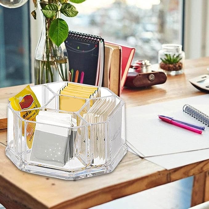 Acrylic Tea Bags Holder Coffee Sugar Bag Case Guest Room Organizer Storage - Image 9