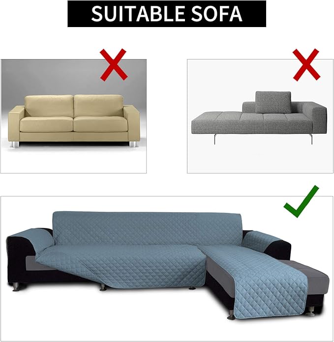 Easy-Going L Shape Sofa Slipcover Sectional Couch Cover - Image 4