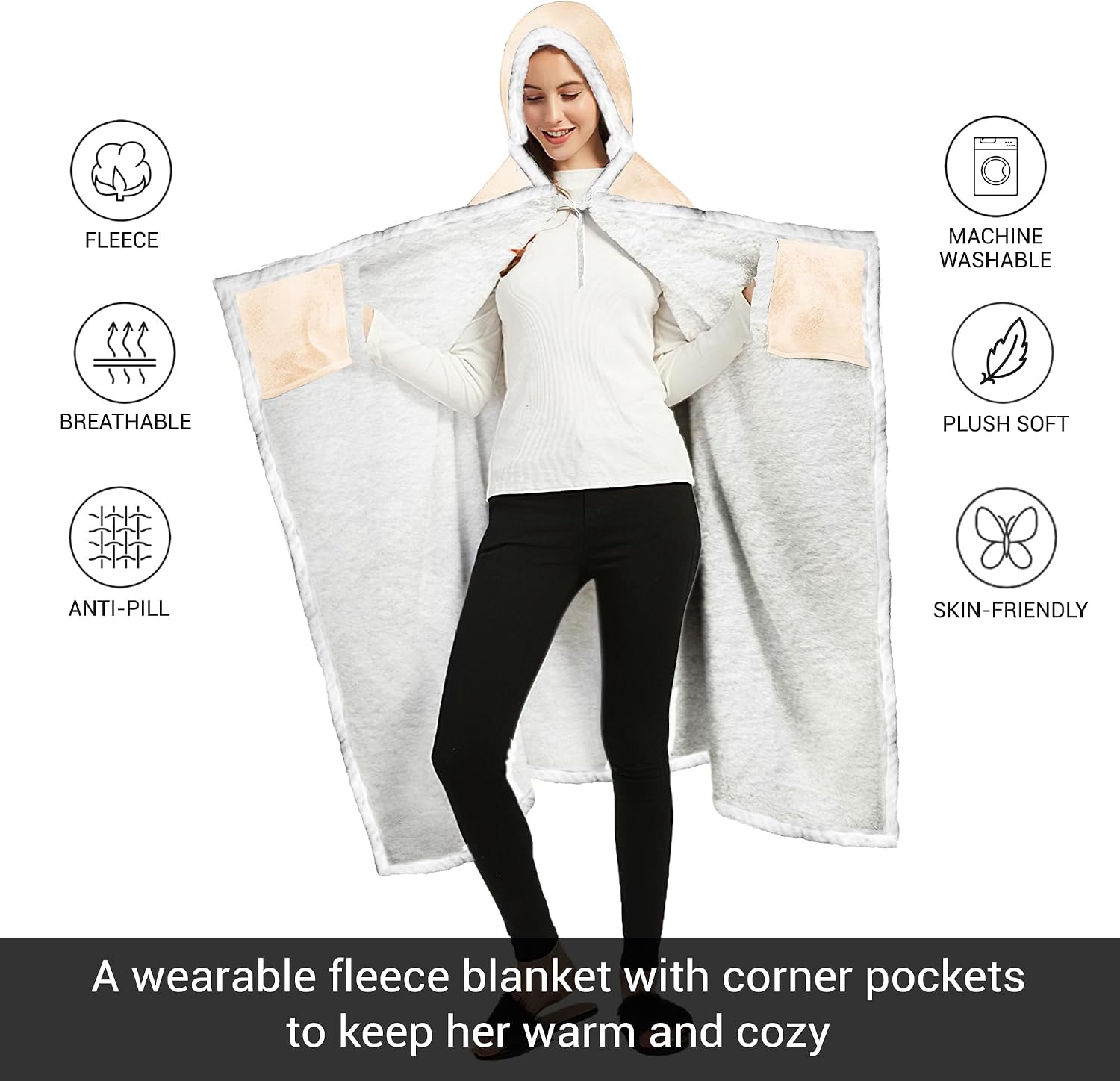 Birthday Gifts for Women - Queens Wearable Blanket