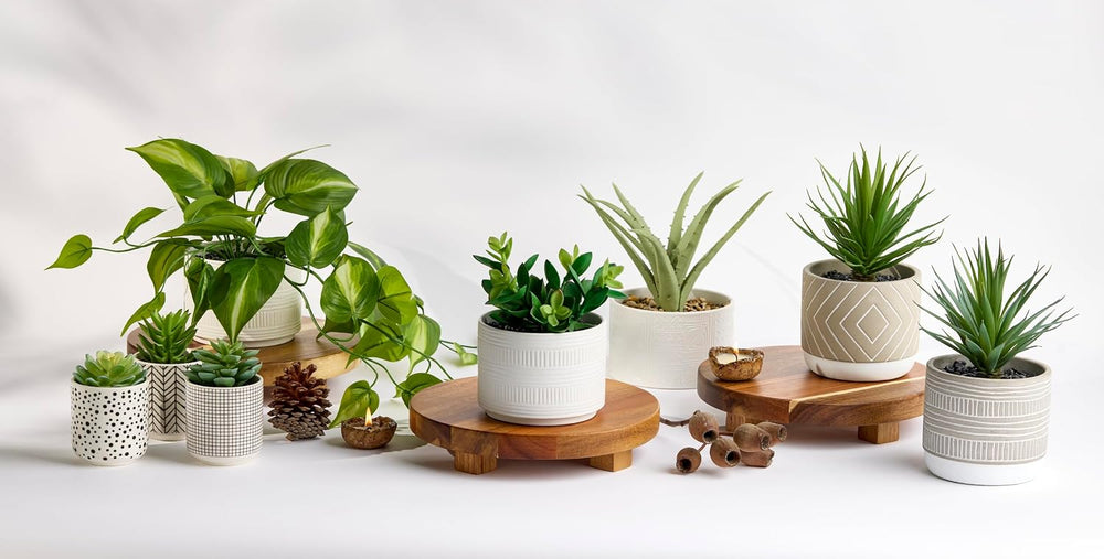 Kurrajong Farmhouse Dark Green Fake pothos | Fake Plant for Shelf Decor | Art...