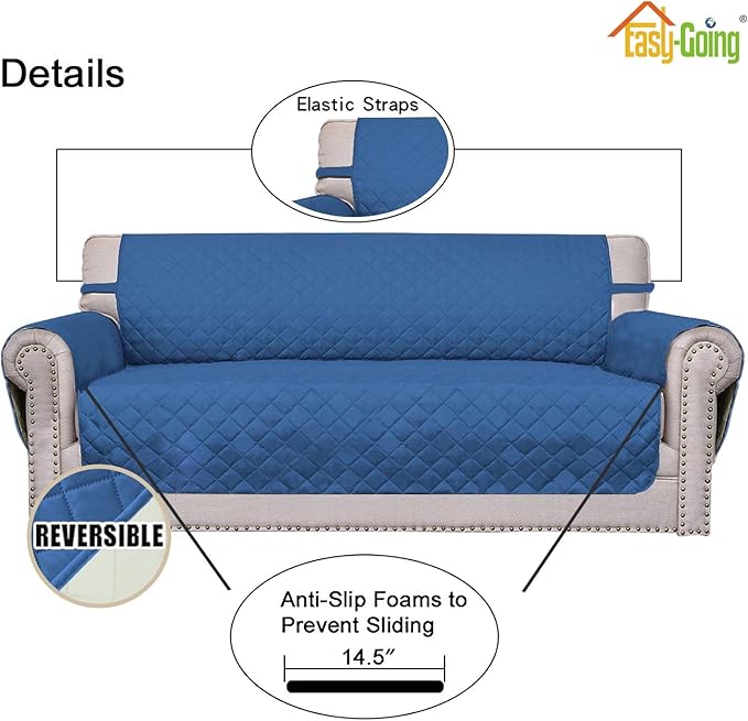 Easy-Going Chair Sofa Slipcover Reversible Sofa Cover Water Resistant Couch - Image 3