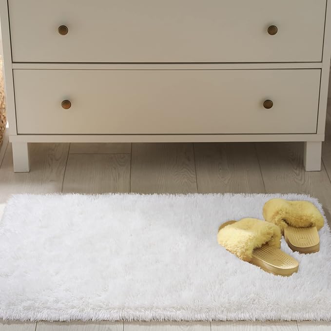 Chicrug Soft Runner Rug for Bedroom Living Room Plush Fluffy Rug 2x4 Feet - Image 4