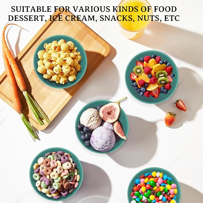 Wheat Straw Bowls Set of 8, Microwave and Dishwasher Safe, Unbreakable and - Image 5