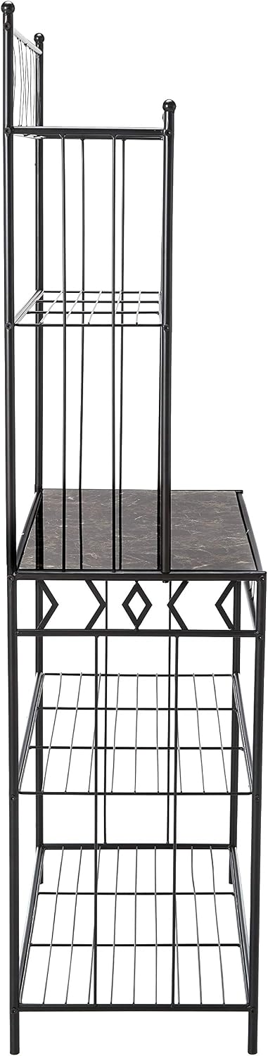 Kings Brand Furniture - 5-Tier Standing Kitchen Bakers Rack for with Storage ...
