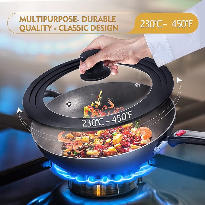 Ydeapi Universal Lid for Pots, Pans and Skillets, Pot Lid - Image 5