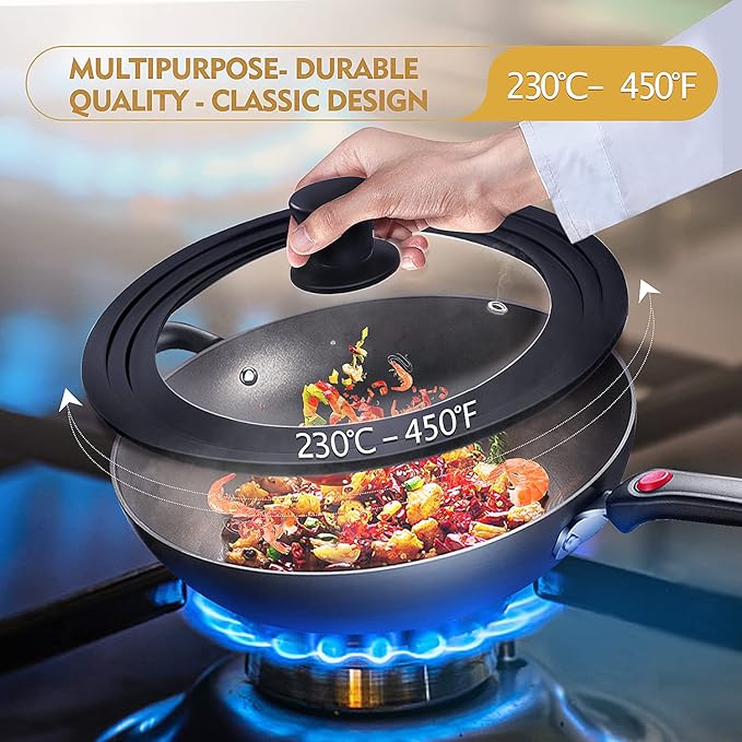 Ydeapi Universal Lid for Pots, Pans and Skillets, Pot Lid - Image 5