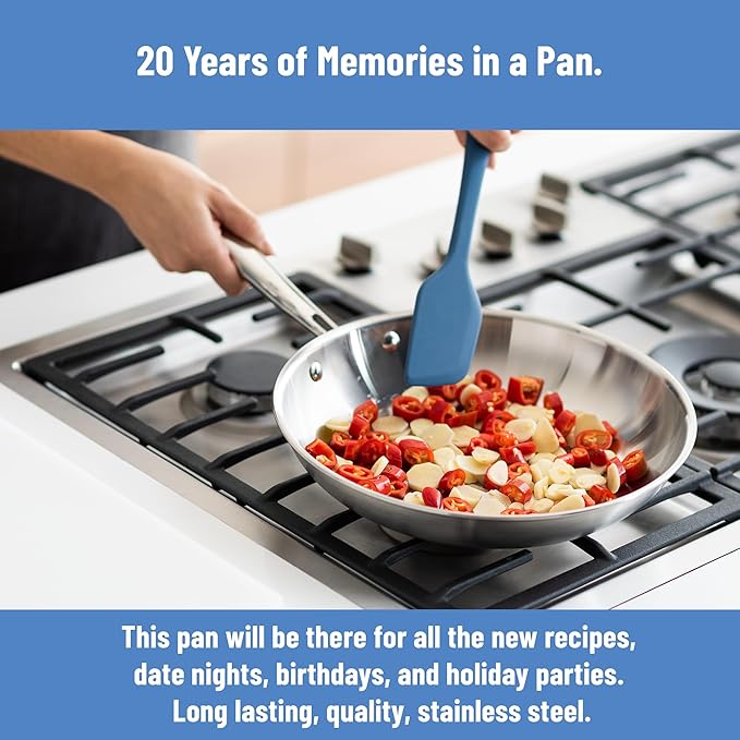 Misen 5-Ply Stainless Steel 12" Frying Pan - Image 6