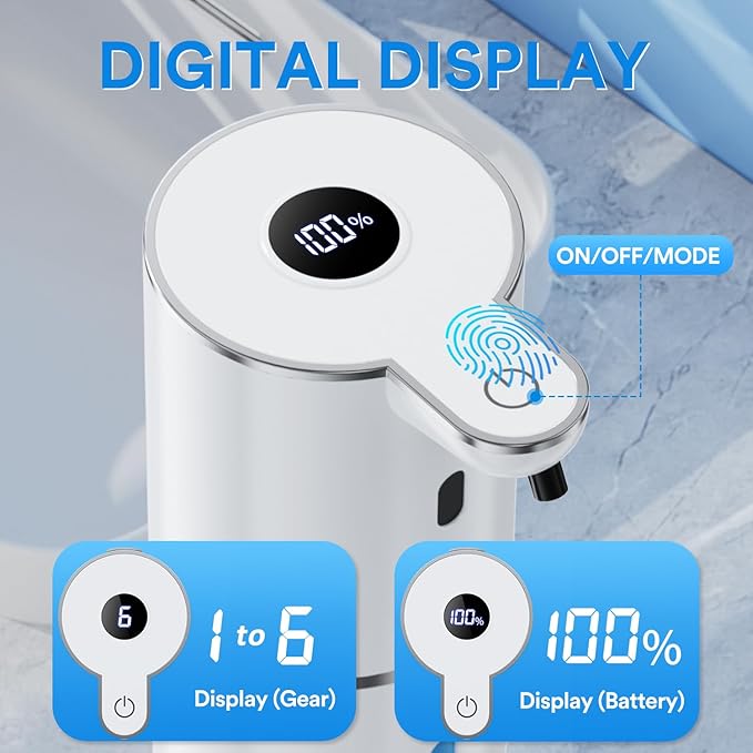 Automatic Soap Dispenser with Smart Digital Display, Touchless Rechargeable - Image 2
