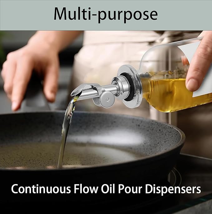 Pafusen 2 Pack Liquor Pour Spout, Auto Flip Olive Oil Dispenser Spout, Pour - Image 5