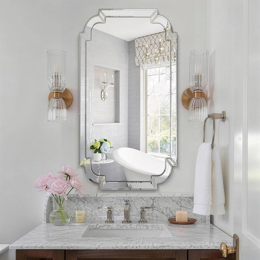 Chende Narrow Bathroom Mirror for Vanity Set, 47''x24'' Large...