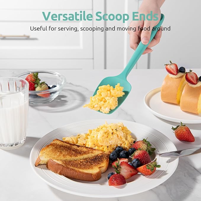 U-Taste Silicone Spoon Spatula Set, 600ºF High Heat Resistant Food Grade - Image 4