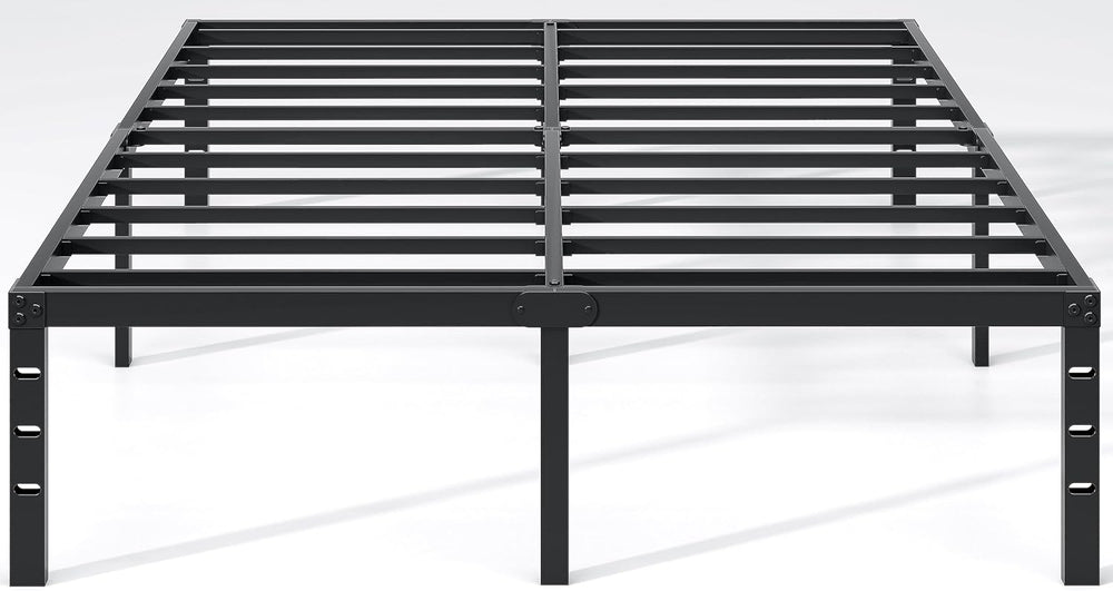 NEW JETO Metal Bed Frame,Full Size Bed Frame with Storage Space,18 Inch